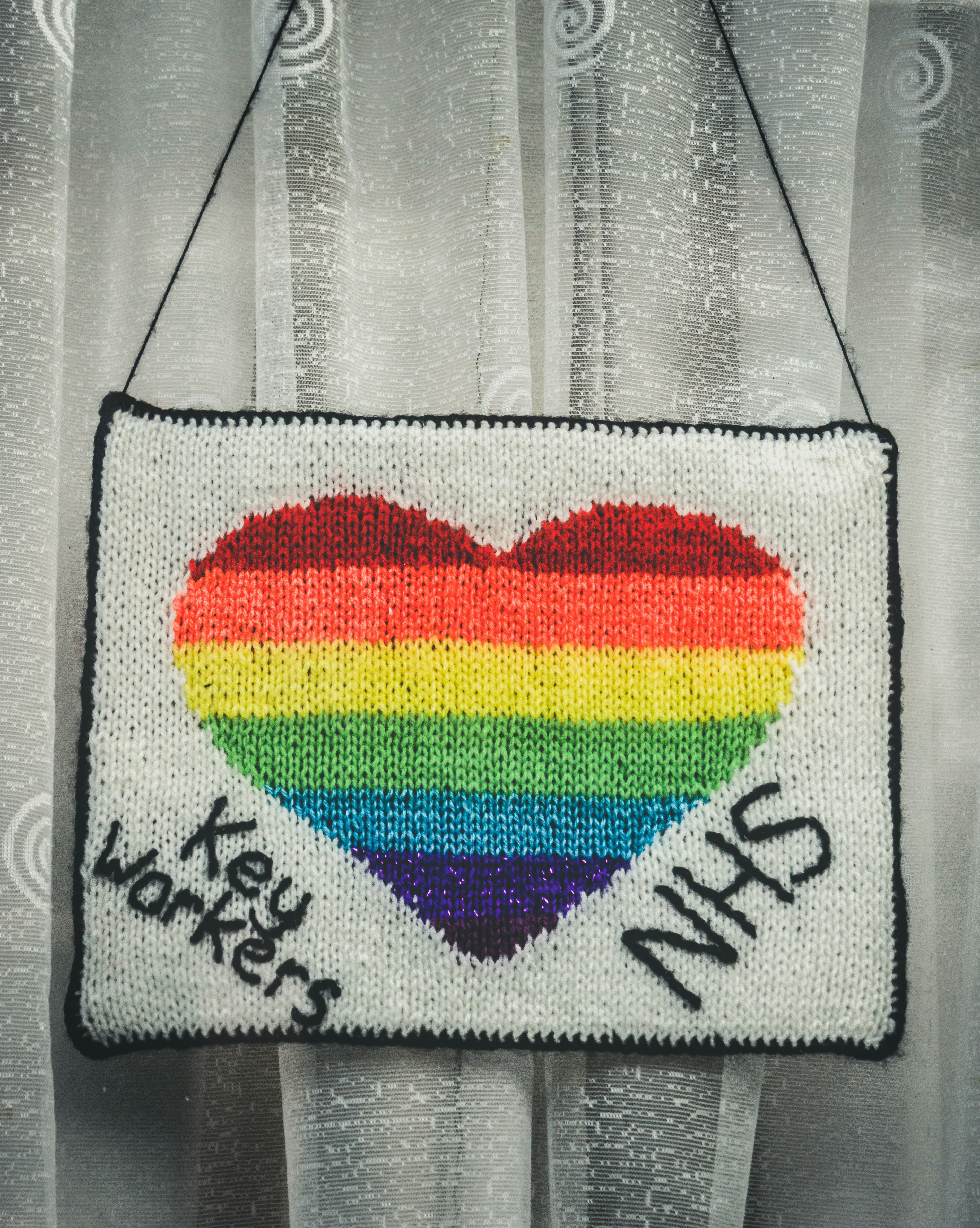 Rainbow heart - Thank you NHS